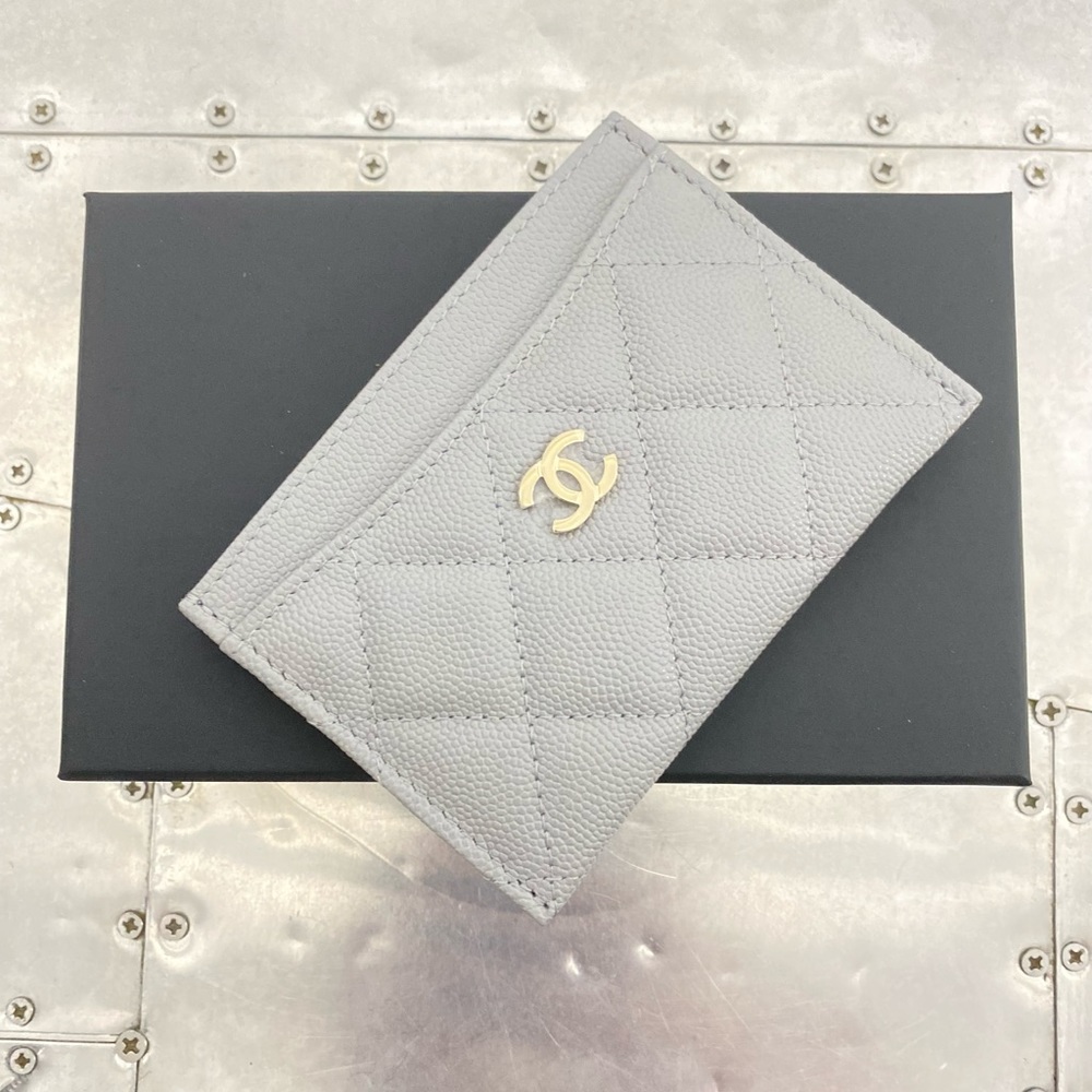 Chanel 21A grey caviar cardholder - Picture 2 of 3